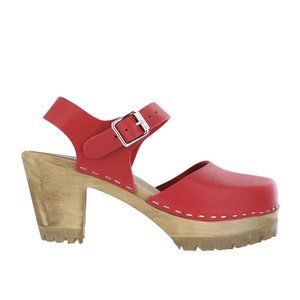 LIKE NEW - Mia ABBA - RED Clogs: Size 37